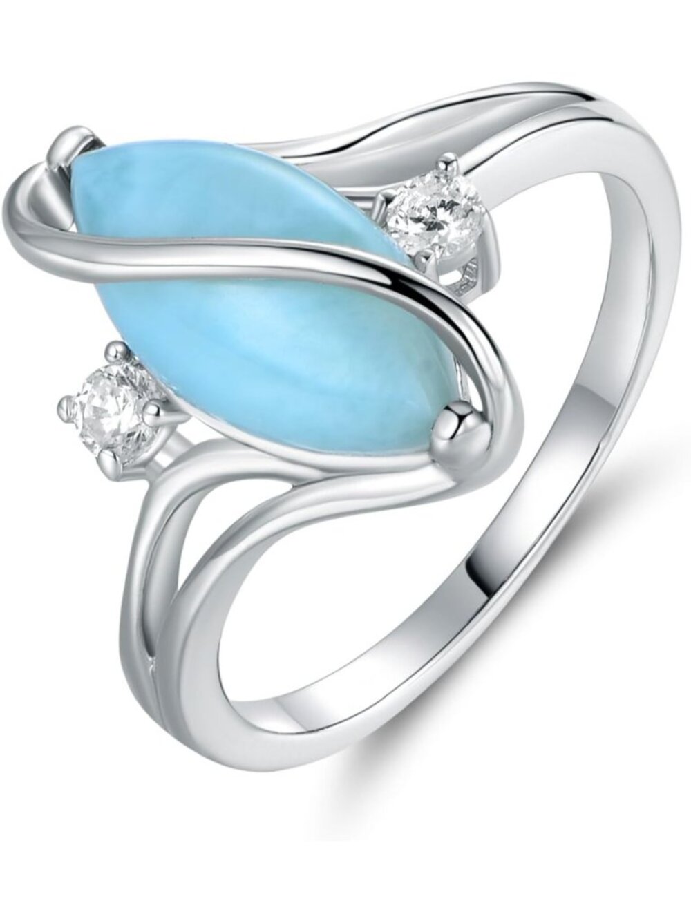 Stunning Rose Gold & White Gold Plated Ruby, Opal & CZ Accent Ring - Size